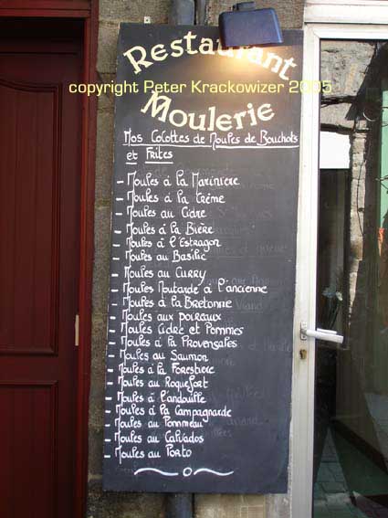 Frankreich, wie man Muscheln zubereiten kann...