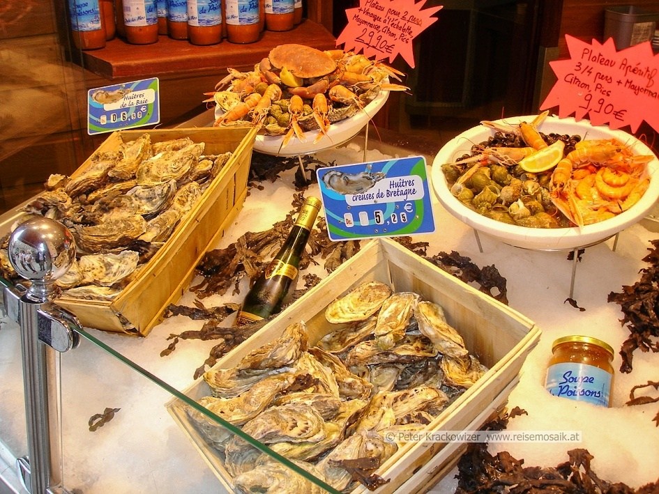 Frankreich, Meeresfrüchte in Saint-Malo