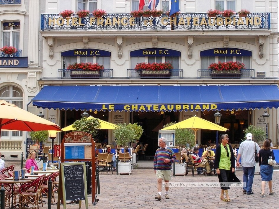 Frankreich, in der Altstadt von Saint-Malo in der Bretagne.