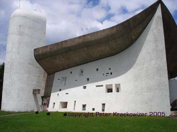 Frankreich, Ronchamp, von Le Corbusier erbaute Kapelle Notre Dame du Haut