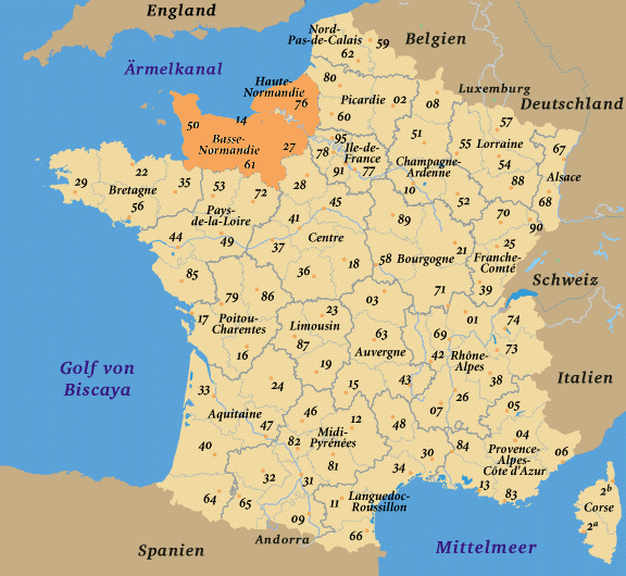 Frankreich, Normandie