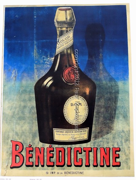 Frankreich, Normandie, Fecamp, Palais Benedictine, Werbung im Wandel der Zeit