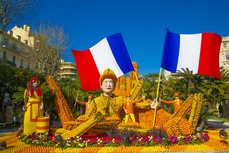 Frankreich, das Zitronenfest von Menton. Bildquelle: © Office de tourisme de Menton www.menton-riviera-merveilles.de