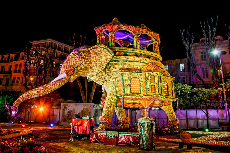 Frankreich, das Zitronenfest von Menton. Bildquelle:© Office de tourisme de Menton www.menton-riviera-merveilles.de