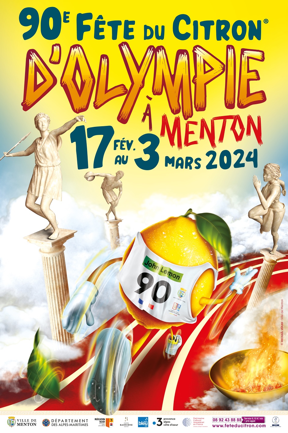 Frankreich, 2024 das 90. von Menton. Bildquelle: © Office de tourisme de Menton www.menton-riviera-merveilles.de