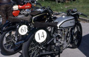 Werner Kreis, Velocette KTT MK8 350, 1950; Thomas Frisch, Norton International 500, 1937 Werner Kreis, Velocette KTT MK8 350, 1950; Thomas Frisch, Norton International 500, 1937