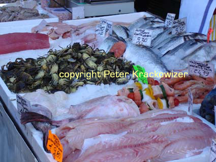 Italien, Veneto, Venezien, Fischmarkt in Abano Terme