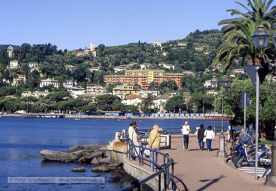 Italien, Liguria, Ligurien, Promenade in Santa Margherita Ligure