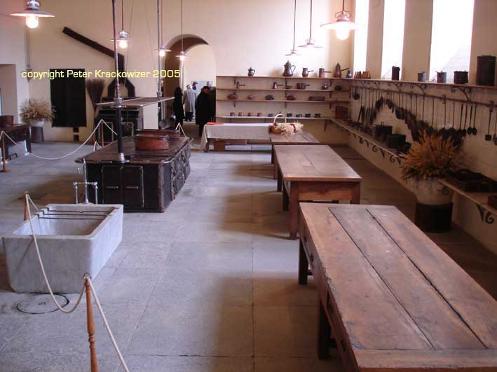 Italien, Piemont, die Küche im Schloss Racconigi birgt einige interessante Details