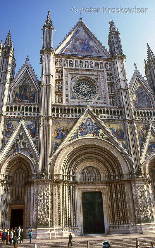 Italien, Umbrien, Die Fassade vom Dom von Orvieto