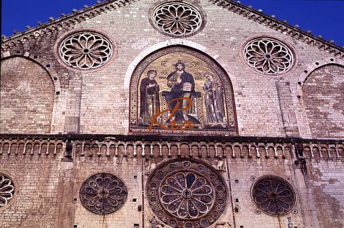 Italien, Umbrien, der Dom von Spoleto: Detail
