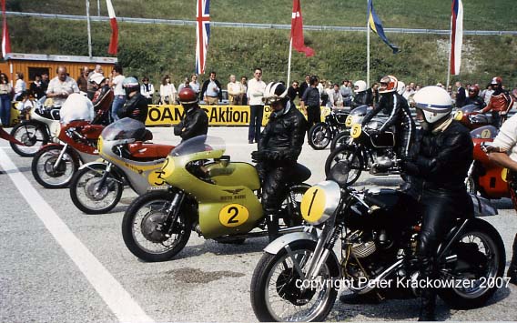 "Oldtimer Grand Prix" 1981 with Surtees, Lomas, Taveri, Stastny and Zeller