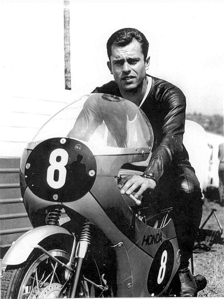 Manfred Magnus beim Grand-Prix Weltmeisterschaftslauf in Brünn, CSSR, 1963, Honda CR 95