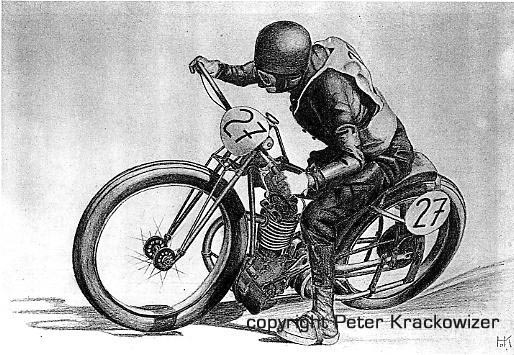 Sandbahn Rennfahrer Martin Schneeweiss