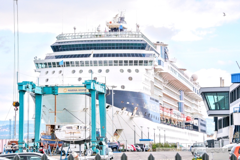 Im Hafen von Koper an der Adria in Slowenien.