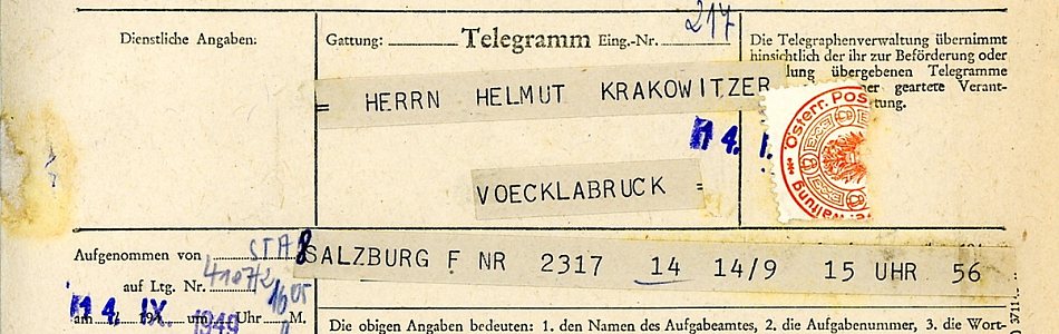 Sie können mir gerne ein Telegramm schicken - Public Relations Peter Krackowizer Flachgau