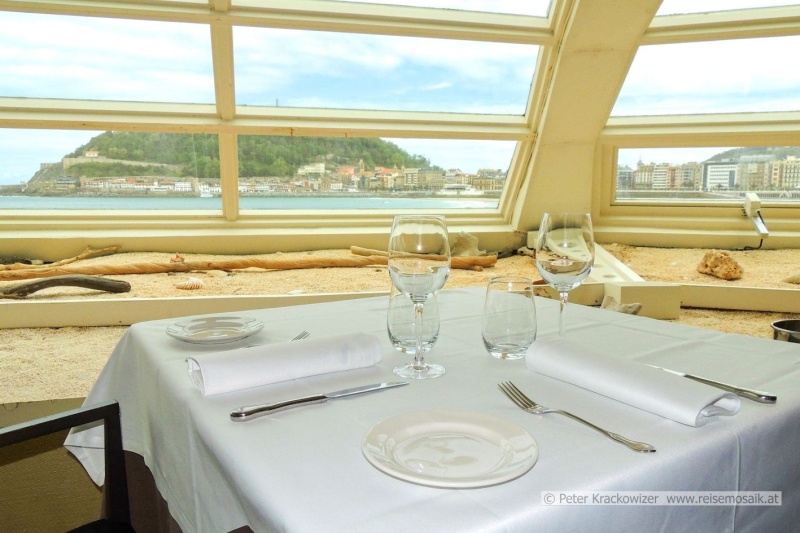 San Sebastián, Blick aus dem Restaurant La Perla