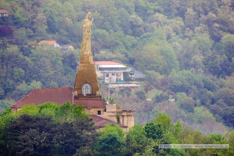 Baskenland, San Sebastián, Monte Urgull, monumentale Christusstatue